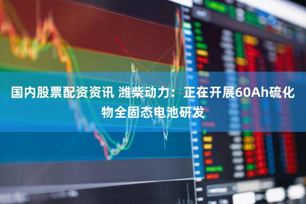 国内股票配资资讯 潍柴动力：正在开展60Ah硫化物全固态电池研发