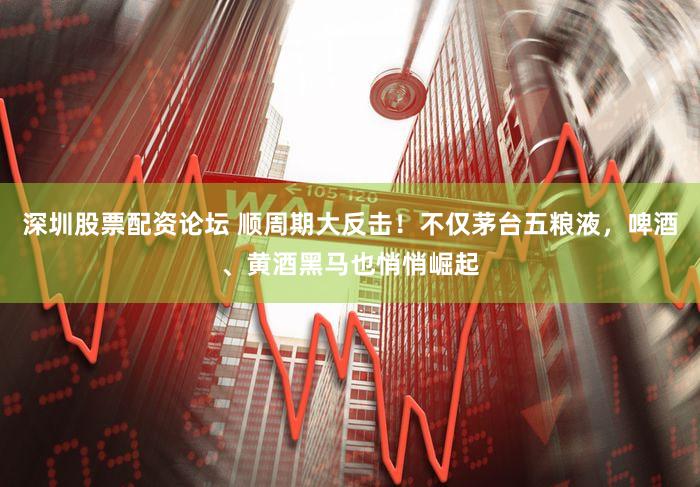 深圳股票配资论坛 顺周期大反击！不仅茅台五粮液，啤酒、黄酒黑马也悄悄崛起